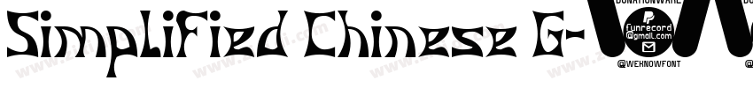Simplified Chinese G字体转换